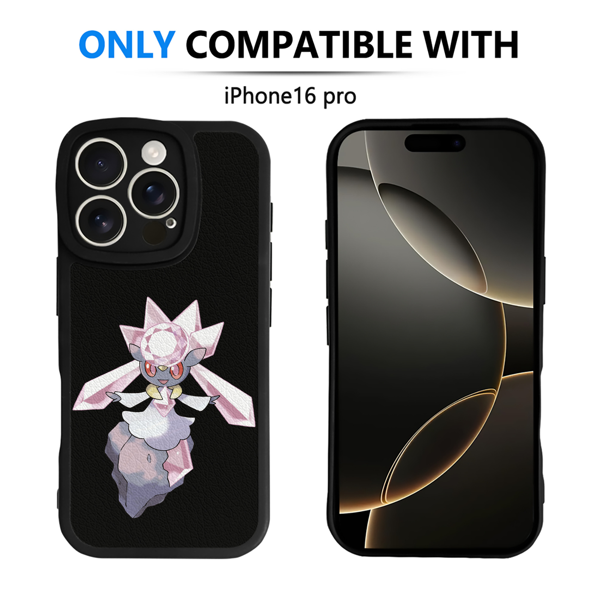 （画像用） ポケットモンスター Pokémon 【iPhone 16シリーズ対応】シリコンスマホケース（レザー調） 材質：シリコン